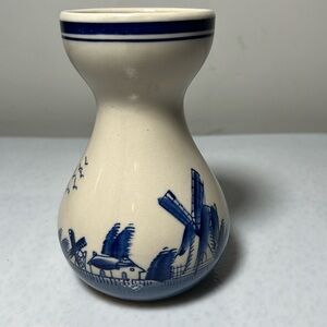 Vintage Hand Painted Dutch Pottery Vase